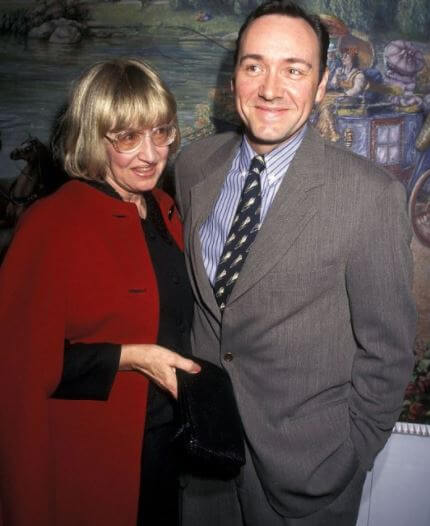 Kathleen Fowler with her son Kevin Spacey.